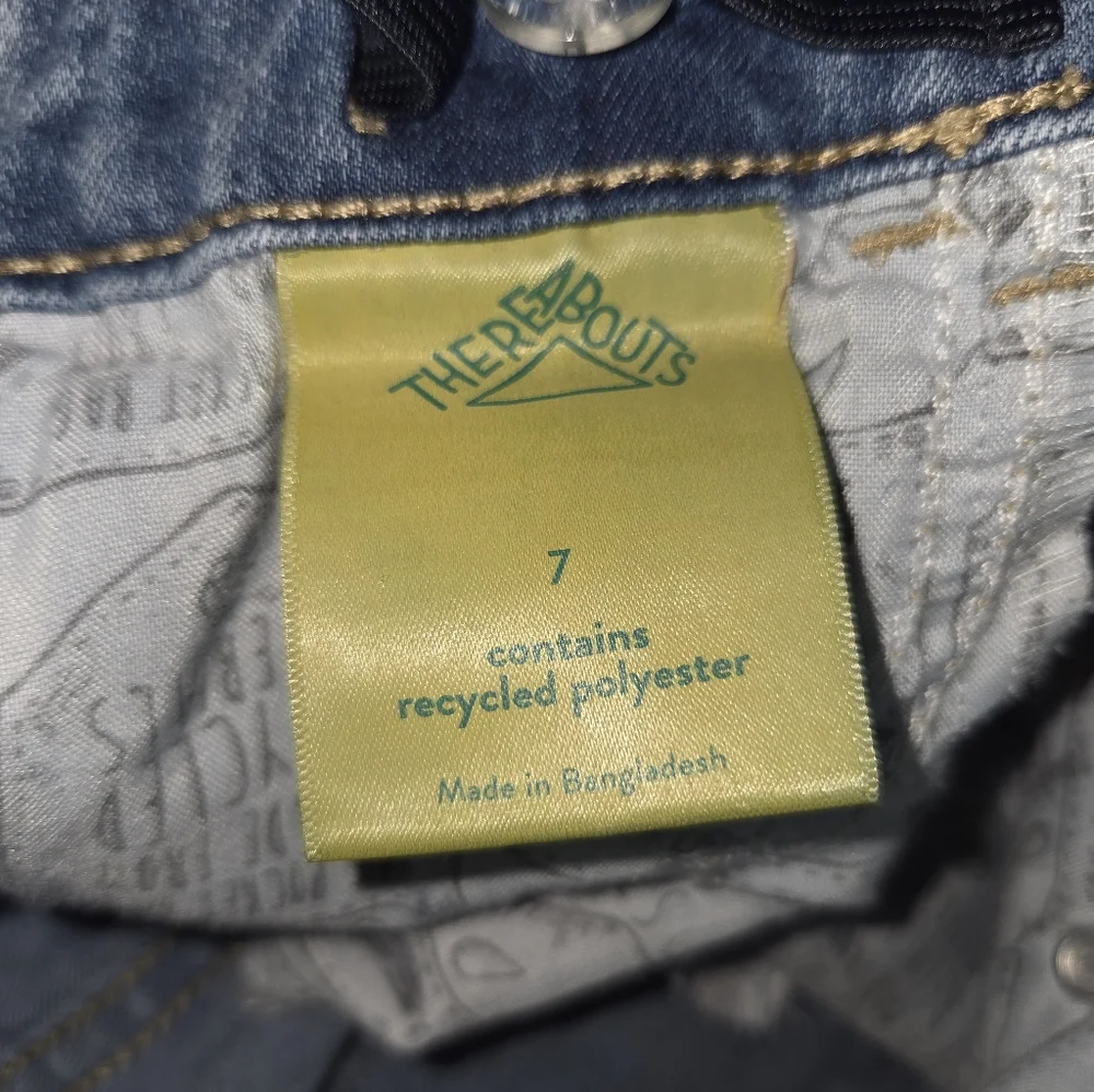 Thereabouts Little Girls High Rise Mom Jeans - Picture 4 of 4